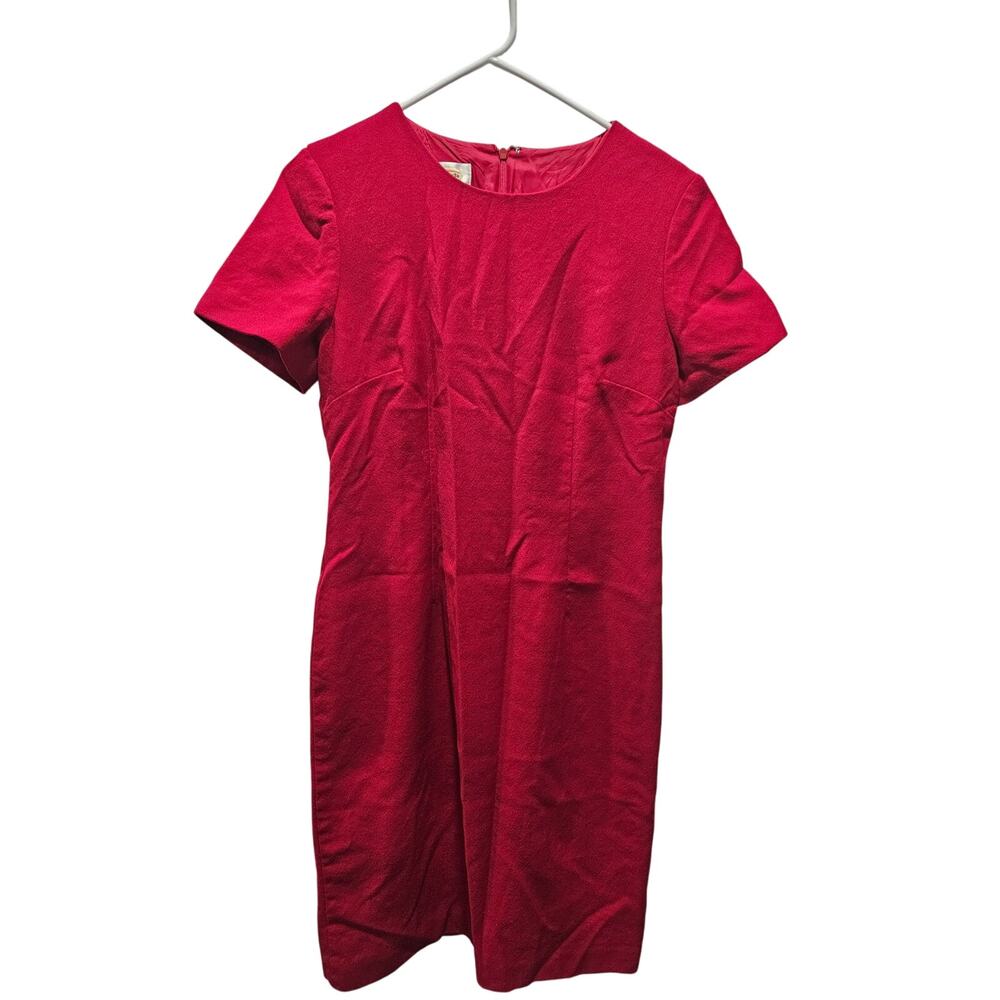 Talbots Red Shift Dress Size 8